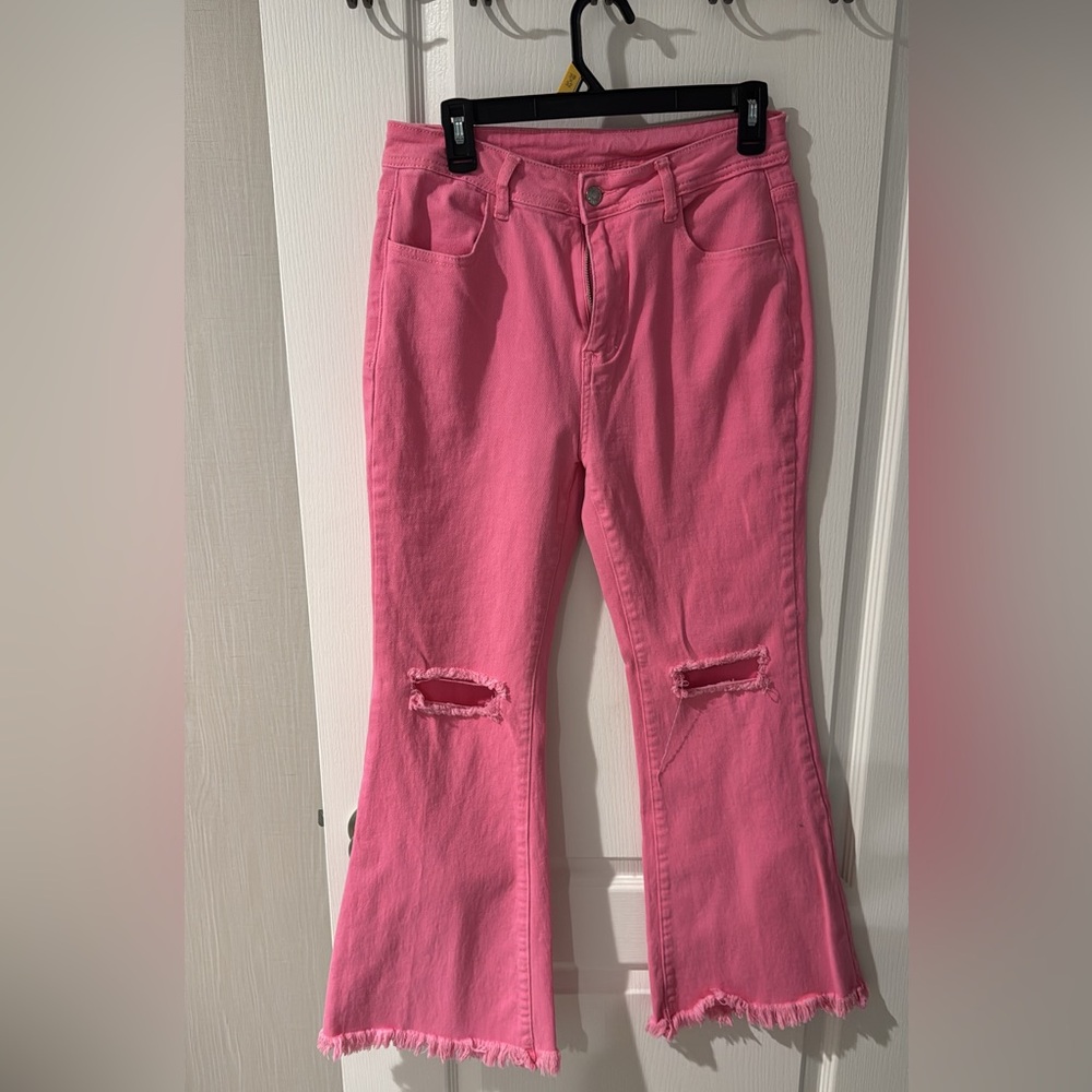 Pink flare Jeans